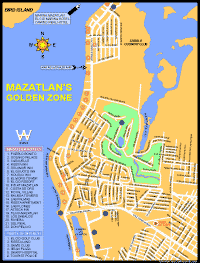 Mapa de Mazatlán