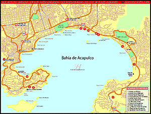Mapa de Acapulco