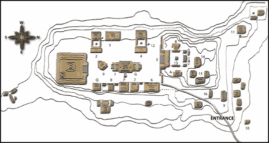 Monte Alban Map