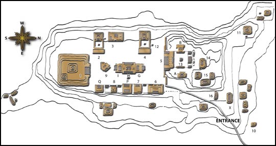 Monte Alban Map